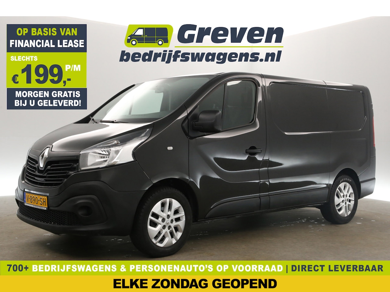 Renault Trafic - 1.6 dCi T27 L1H1 Airco Cruise Trekhaak Navigatie Parkeersensoren 17"LMV Elektrpakket - AutoWereld.nl