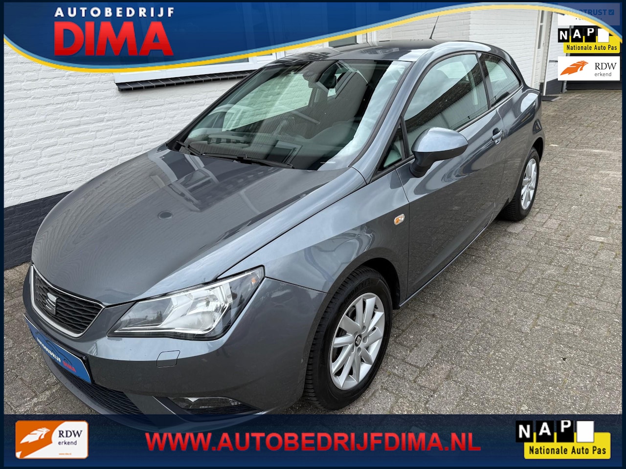 Seat Ibiza - 1.4 16V Style/ Navi/ Cruise Control/ PDC/ ECC/ Stoelverwarming - AutoWereld.nl