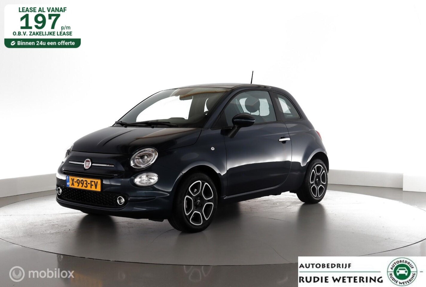 Fiat 500 - 1.0 Hybrid Club dab|applecarplay|ecc|cruise|tel. - AutoWereld.nl