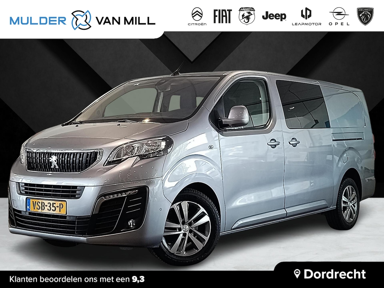 Peugeot Expert - GB DC Long Asphalt 2.0 BlueHDi 120pk EAT8 AUTOMAAT | DUBBELE CABINE! | NAVI | CAMERA | DAB - AutoWereld.nl