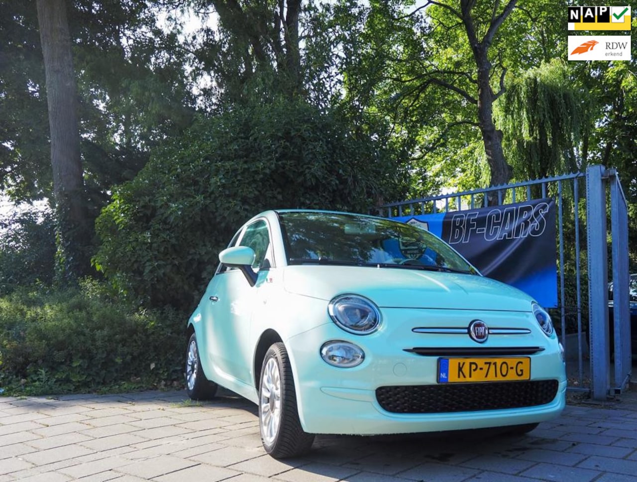 Fiat 500 - Fiat 500 – Groen/Turquoise – 75.000 km (NAP) - AutoWereld.nl