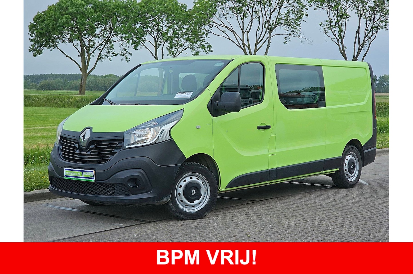 Renault Trafic - 1.6 dCi T29 L2H1 DC Airco 120Pk Euro6 Navi Oh-Historie 1e Eigenaar! - AutoWereld.nl