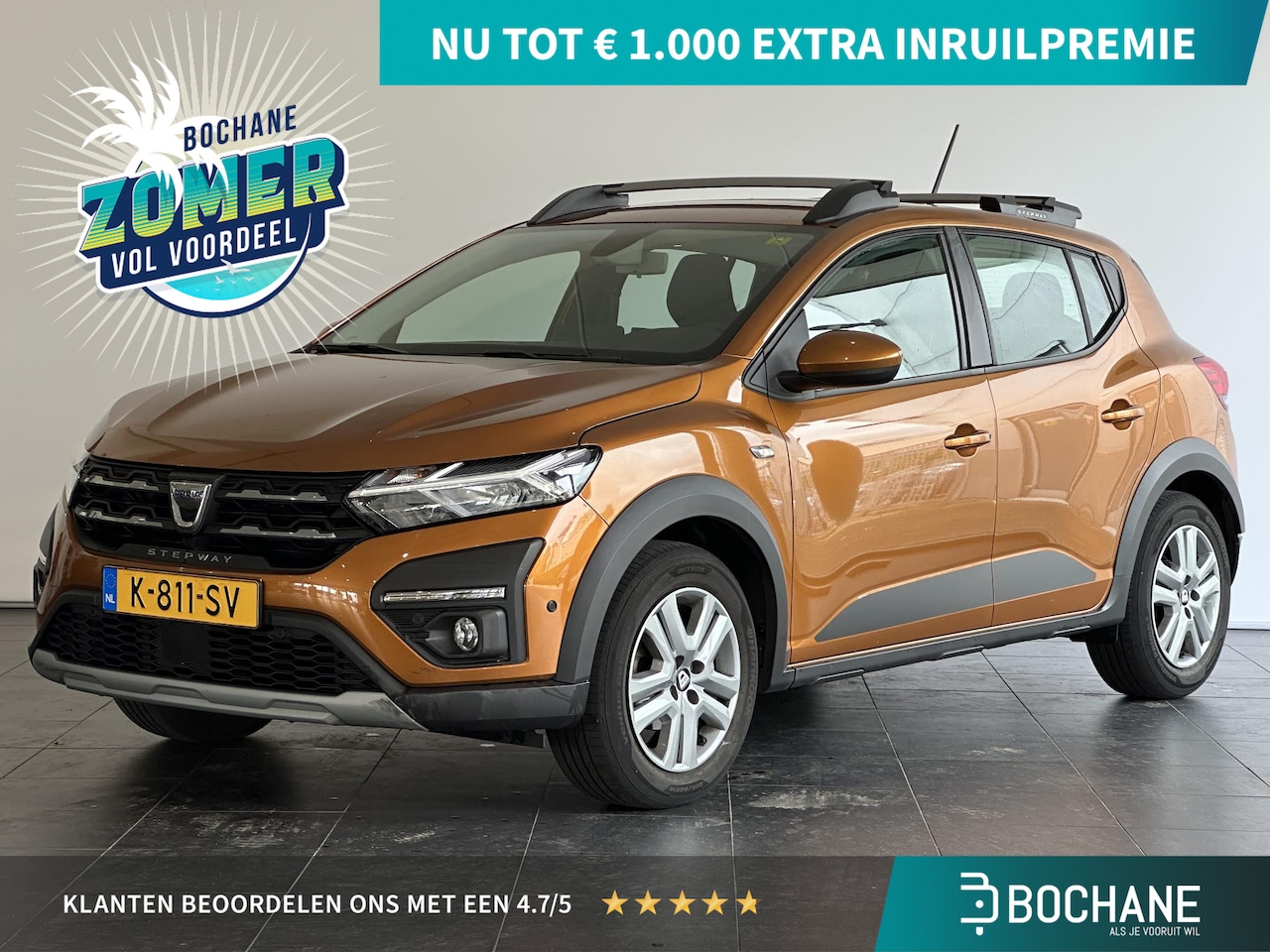 Dacia Sandero Stepway - 1.0 TCe 100 Bi-Fuel Comfort TREKHAAK | ACHTERUITRIJCAMERA | PARKEERSENSOREN VOOR-EN ACHTER - AutoWereld.nl