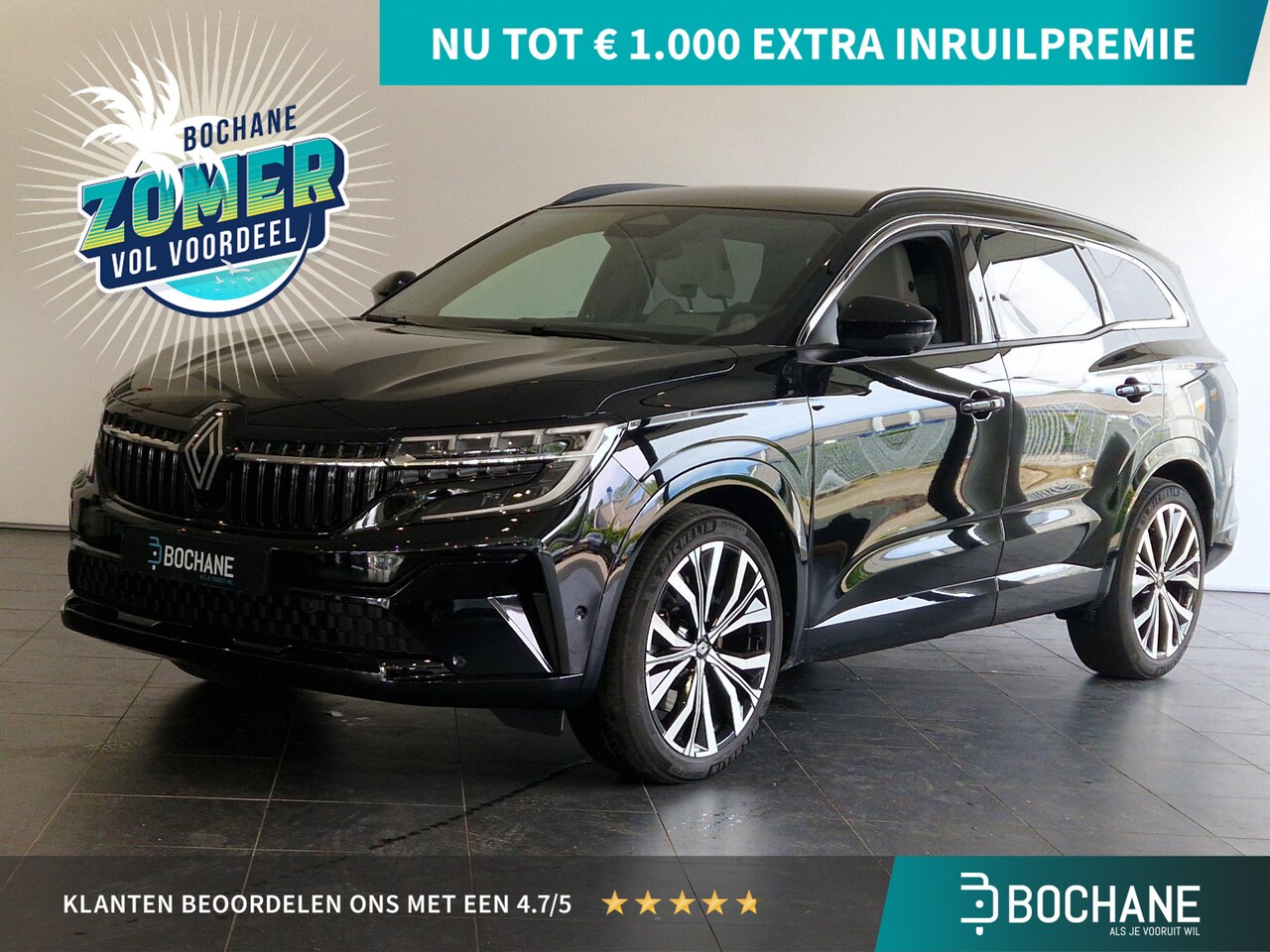 Renault Espace - E-Tech full hybrid 200 iconic 7p. LEDEREN BEKLEDING | PANORAMADAK | COMPLETE AUTO! - AutoWereld.nl
