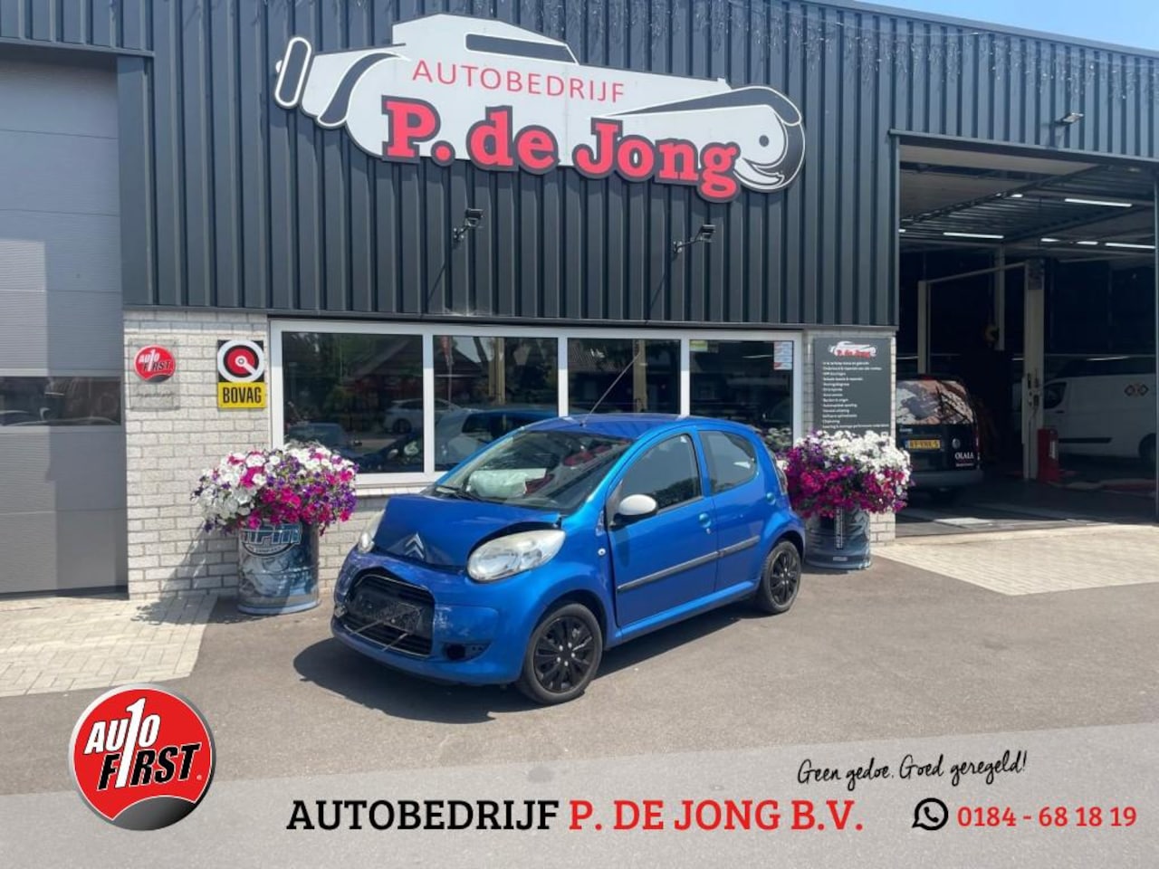 Citroën C1 - 1.0-12V EXCLUSIVE 5 deurs Airco parkeersensoren toerenteller! (SCHADE!) - AutoWereld.nl