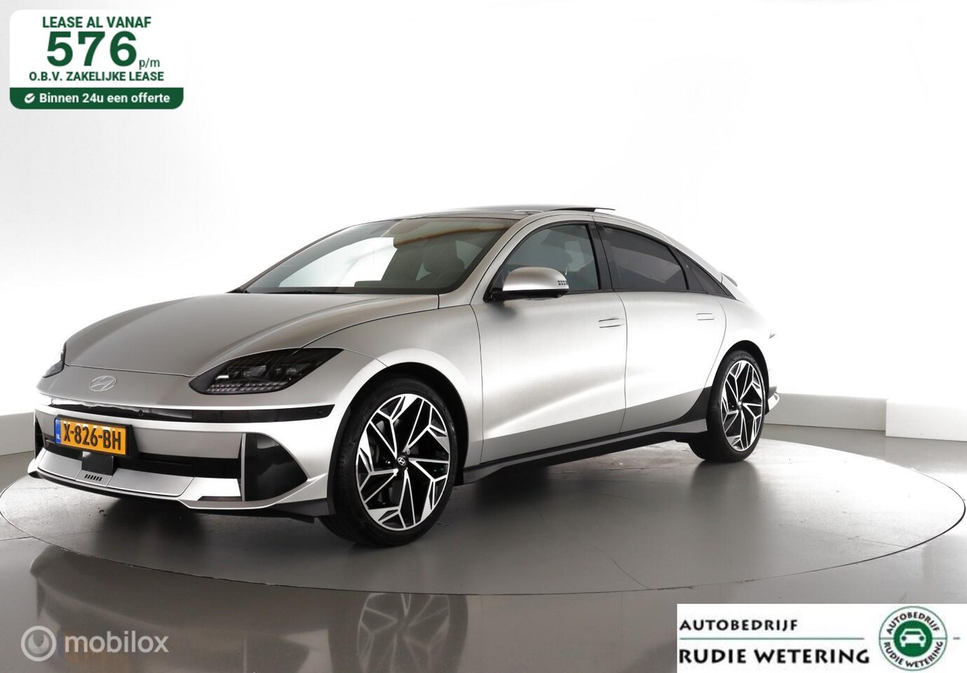 Hyundai IONIQ 6 - Lounge 77 kWh/228PK Bose|pano|leer|cam|acc|lmv20 - AutoWereld.nl