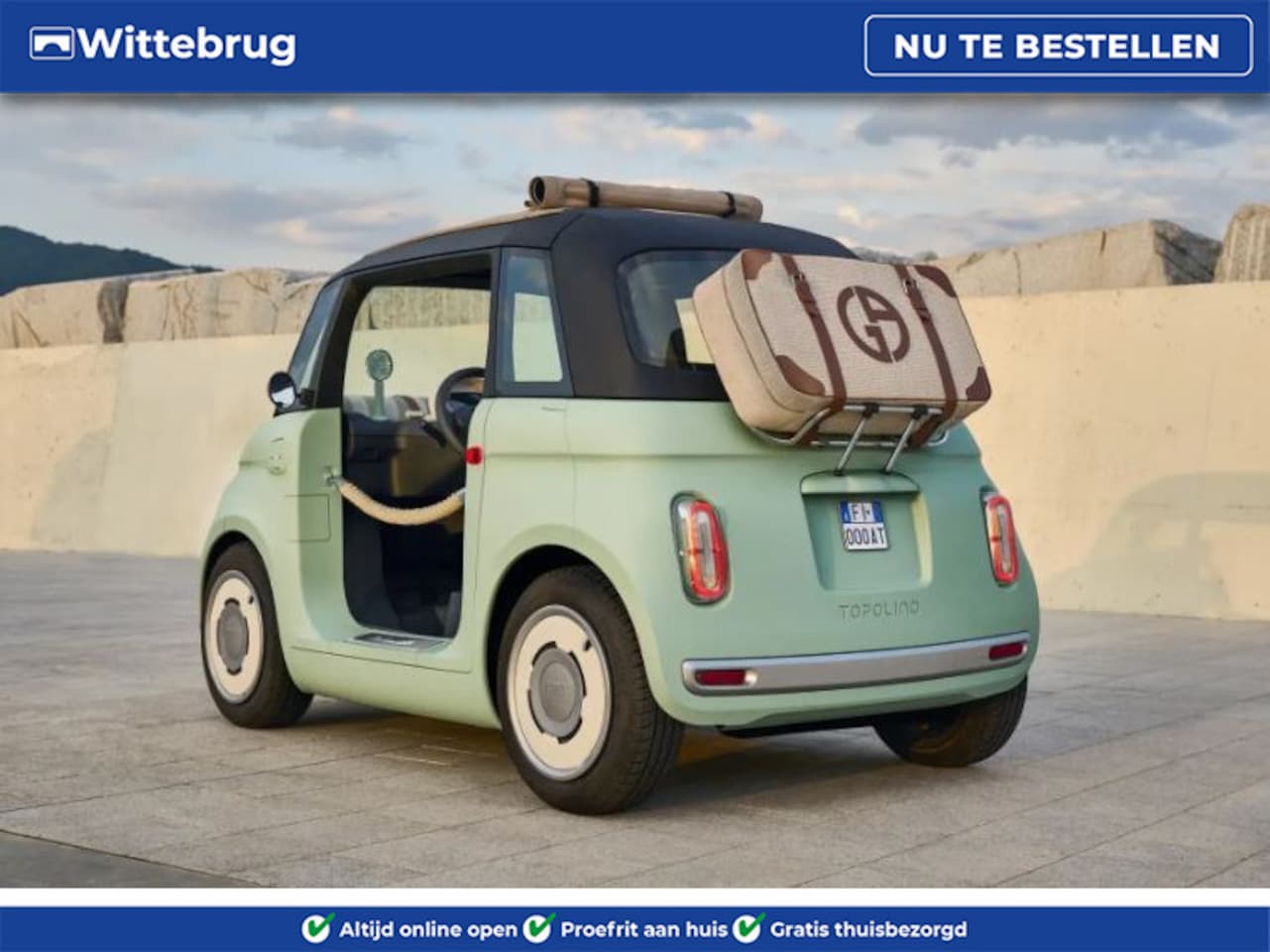 Fiat Topolino - Dolcevita 100% ELEKTRISCH - VANAF 16 JAAR - CABRIO - AutoWereld.nl