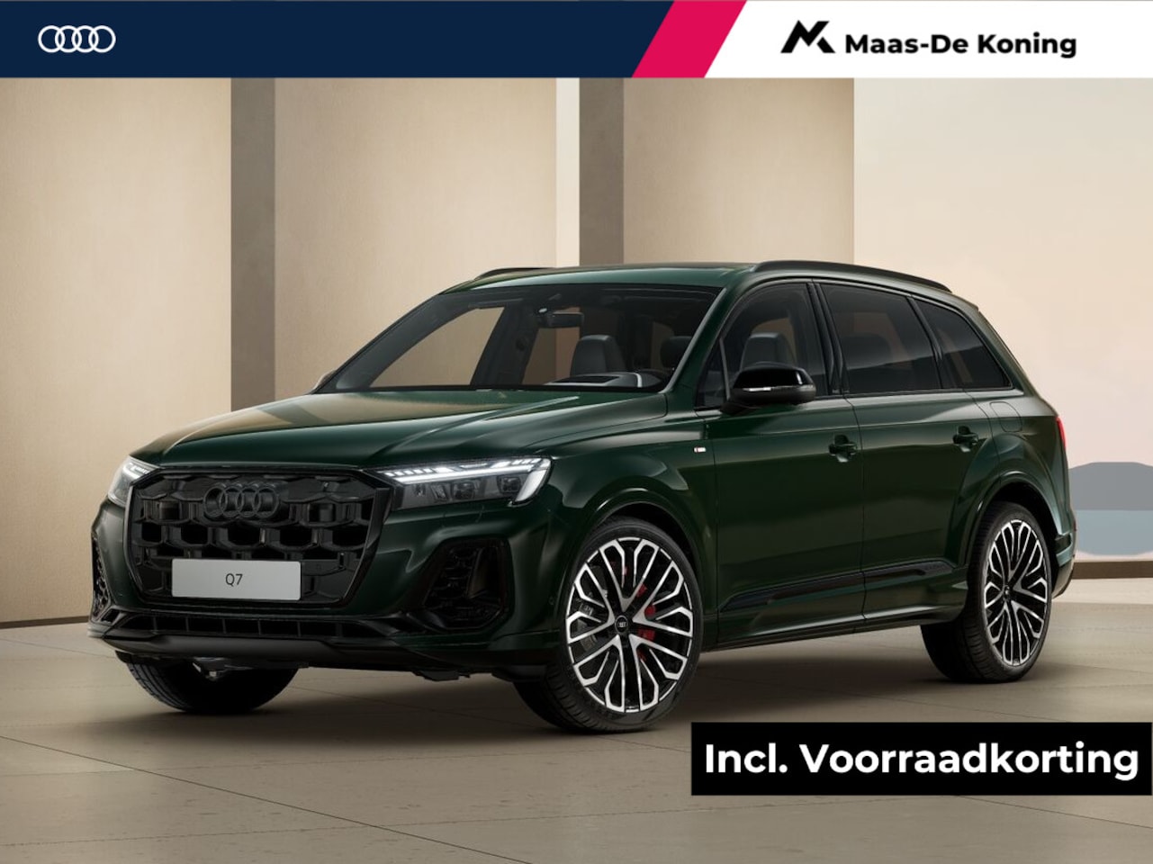 Audi Q7 - 60 TFSI e quattro Pro Line S Competition 490 PK · Audi Exclusive kleur · 22" LM Velgen · H - AutoWereld.nl