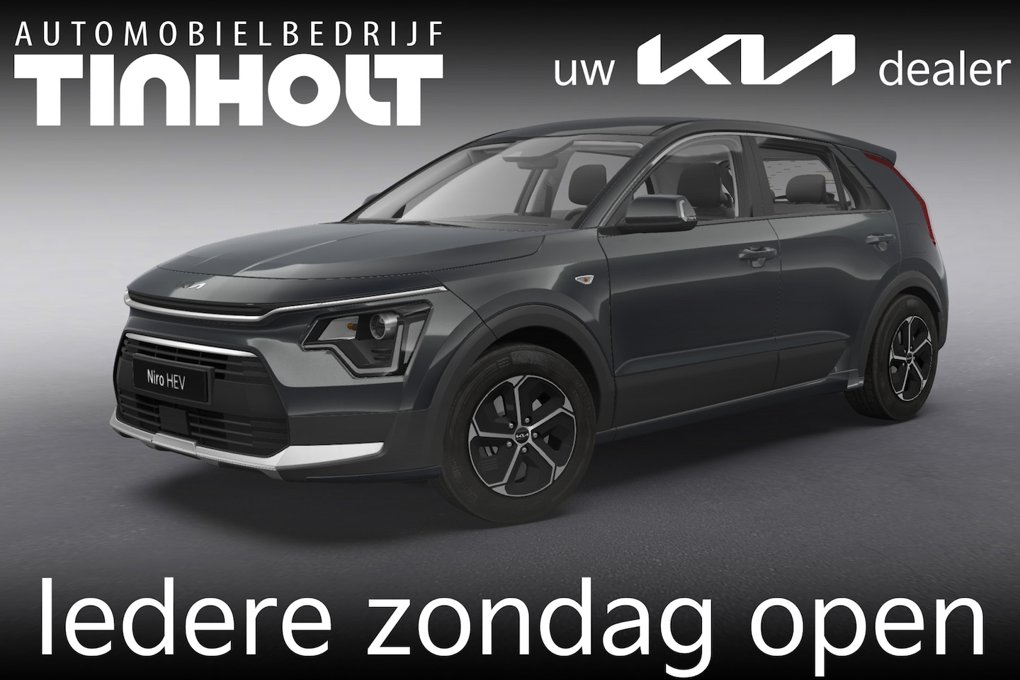 Kia Niro - 1.6 GDi Hybrid ComfortLine - Direct uit voorraad leverbaar - Interstellar Gray - AutoWereld.nl