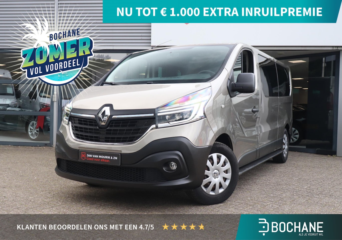 Renault Trafic Passenger - 2.0 DCi 120 Grand Zen | Airco | Navigatie | Trekhaak | Cruise control | 9 Personen | - AutoWereld.nl