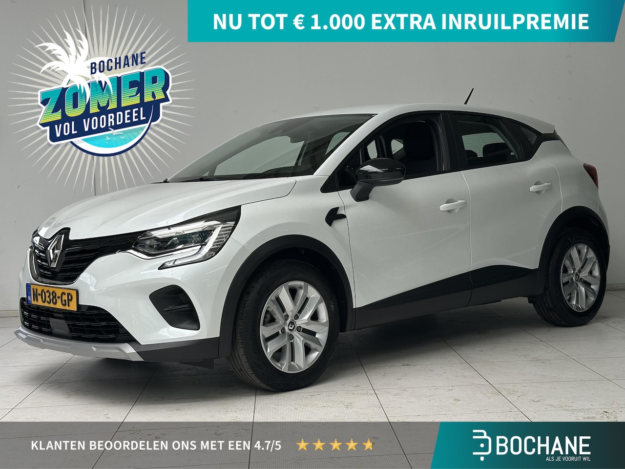 Renault Captur - 1.0 TCe 90 Zen Clima/Navigatie/Stoelverwarming/Trekhaak - AutoWereld.nl