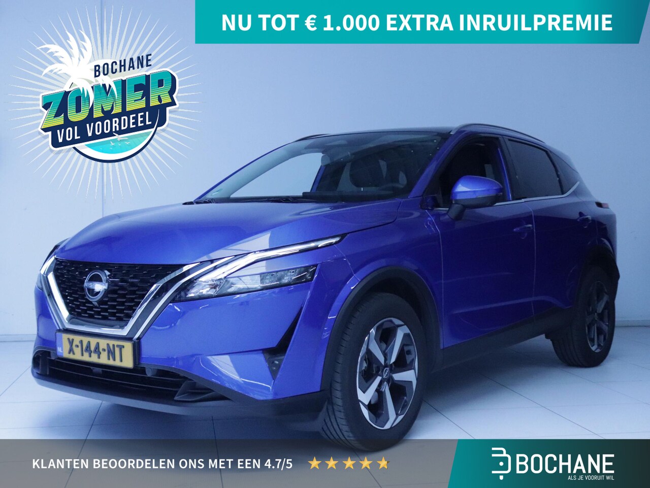Nissan Qashqai - 1.3 MHEV 158 N-Connecta Clima/Navi/Panoramadak - AutoWereld.nl