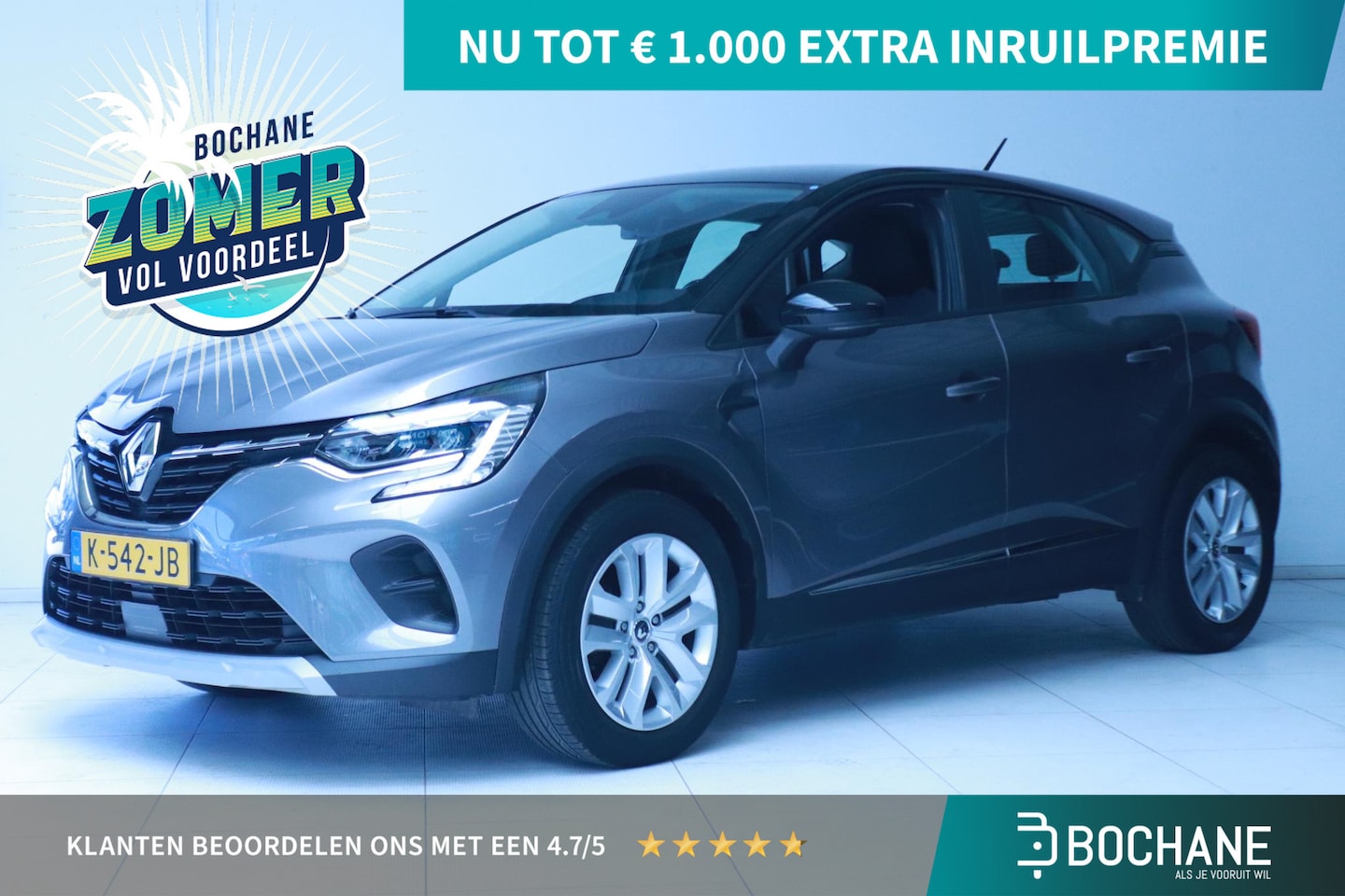 Renault Captur - 1.0 TCe 100 Zen Airoc/Navi/Trekhaak - AutoWereld.nl