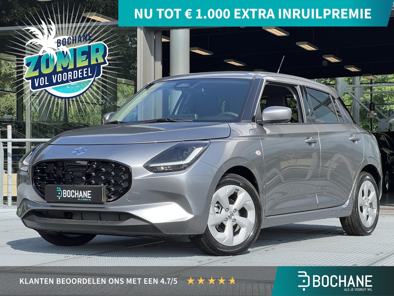 Suzuki Swift - 1.2 Select Smart Hybrid Automaat | Carplay | Achteruitrijcamera | Navigatie | NIEUW MODEL! - AutoWereld.nl