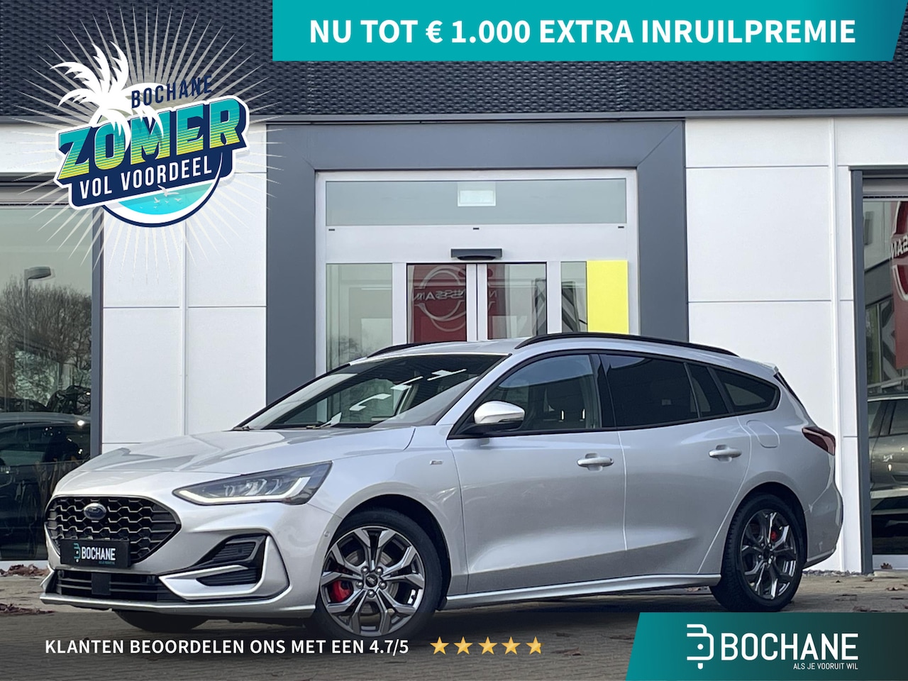 Ford Focus Wagon - 1.0 EcoBoost Hybrid 125 ST Line | Achteruitrijcamera | Stoelverwarming - AutoWereld.nl