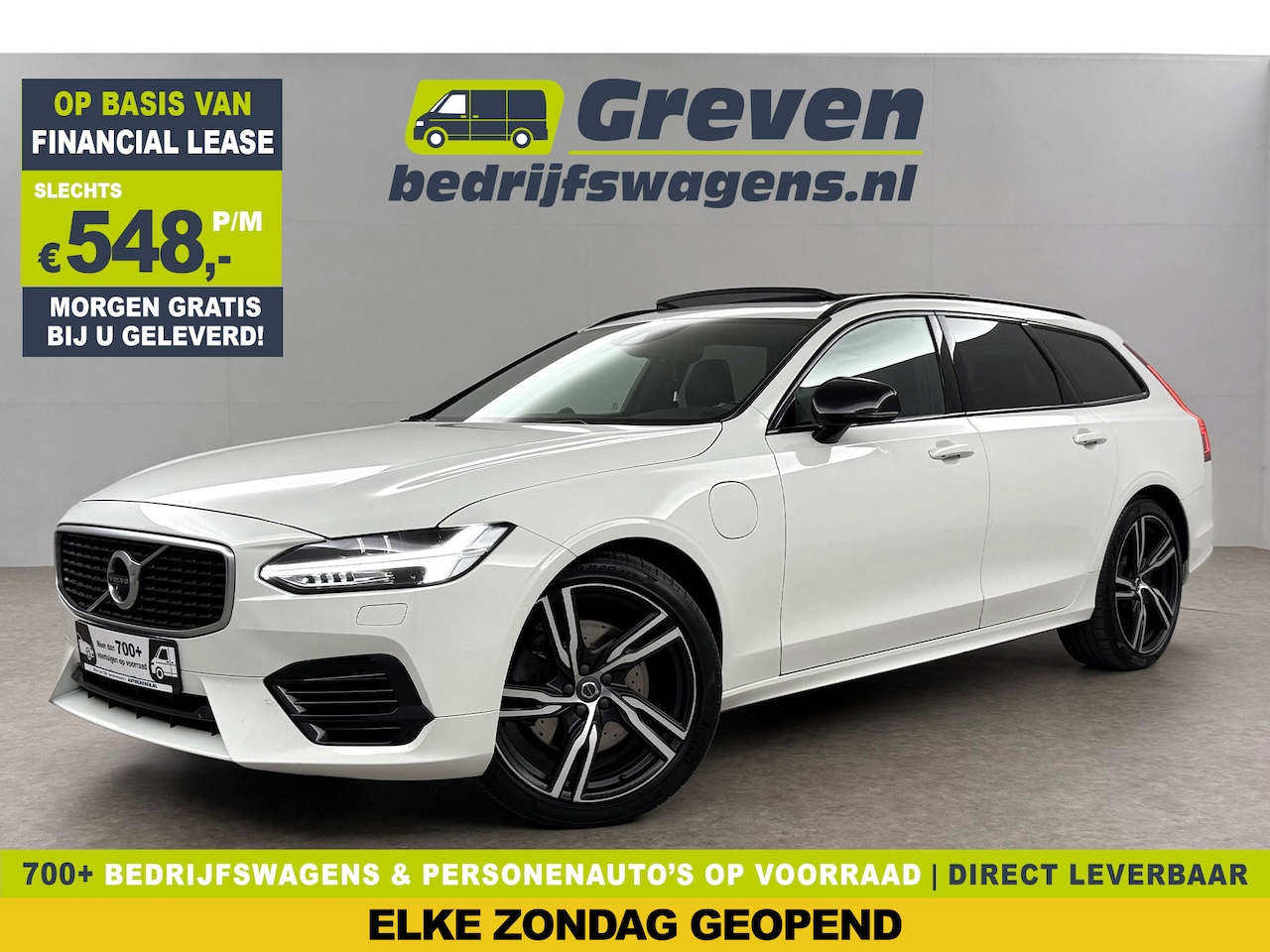 Volvo V90 - 2.0 T8 AWD R-Design bowers&wilkins 341PK 360 Camera Pano LED Virtual Sfeer Trekhaak Carpla - AutoWereld.nl
