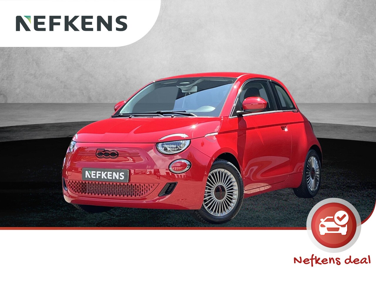 Fiat 500 - 24 kWh RED | Navigatie | 16' LM velgen | Verwarmbare voorstoelen | Apple CarPlay & Android - AutoWereld.nl