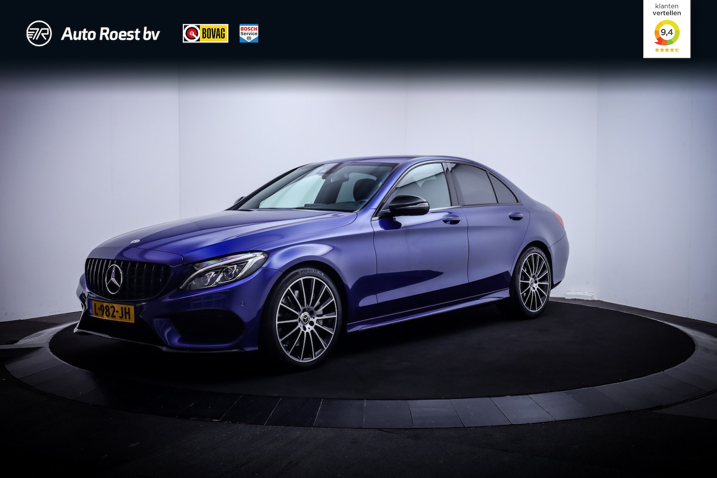 Mercedes-Benz C-klasse - 250 Premium Plus AMG TOPSTAAT! NAVI | CARPLAY | LEER | STOELVERW. | BLINDSPOT | CAMERA | E - AutoWereld.nl