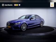Mercedes-Benz C-klasse - 250 Premium Plus AMG TOPSTAAT NAVI | CARPLAY | LEER | STOELVERW. | BLINDSPOT | CAMERA | EL