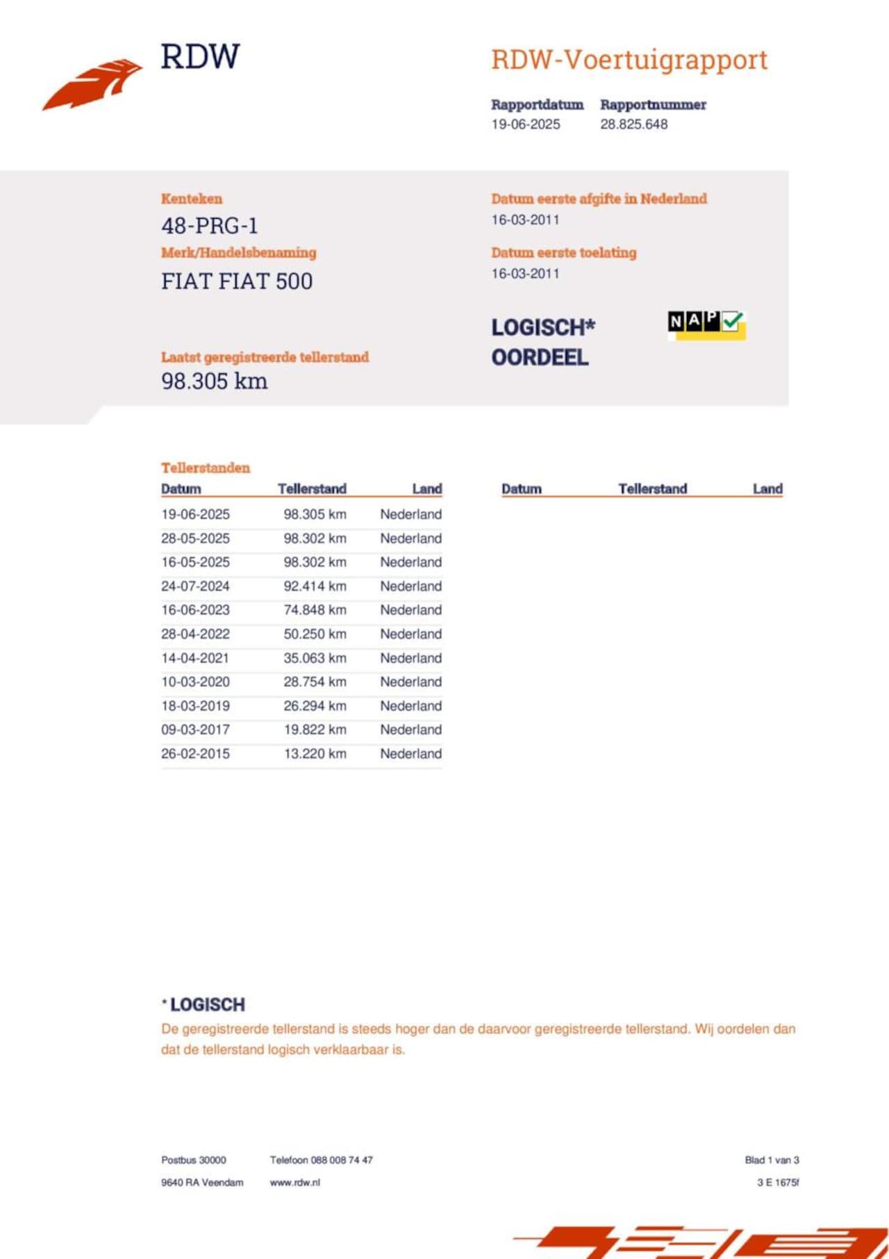 Fiat 500 - 1.2 / Panoramdak / Automaat / Leer/ DB riem Vervangen! - AutoWereld.nl