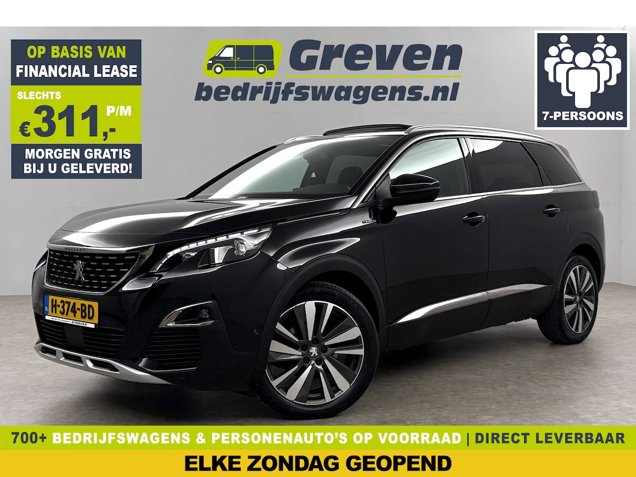 Peugeot 5008 - 1.2 PureTech GT-Line 7p 360 Camera Pano Virtual LED Sfeerverl. Trekhaak Carplay Cruise Cli - AutoWereld.nl