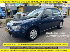 Toyota Starlet - 1.3-16V GXi , Zeldzaam mooi, 2e eigenaar boekjes+ nap, altijd binnen gestaan