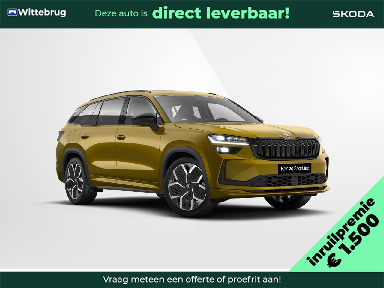 Skoda Kodiaq - 1.5 TSI PHEV Sportline Business Inruilpremie €1500,- / Trekhaak / Panoramadak / Comfort pa - AutoWereld.nl