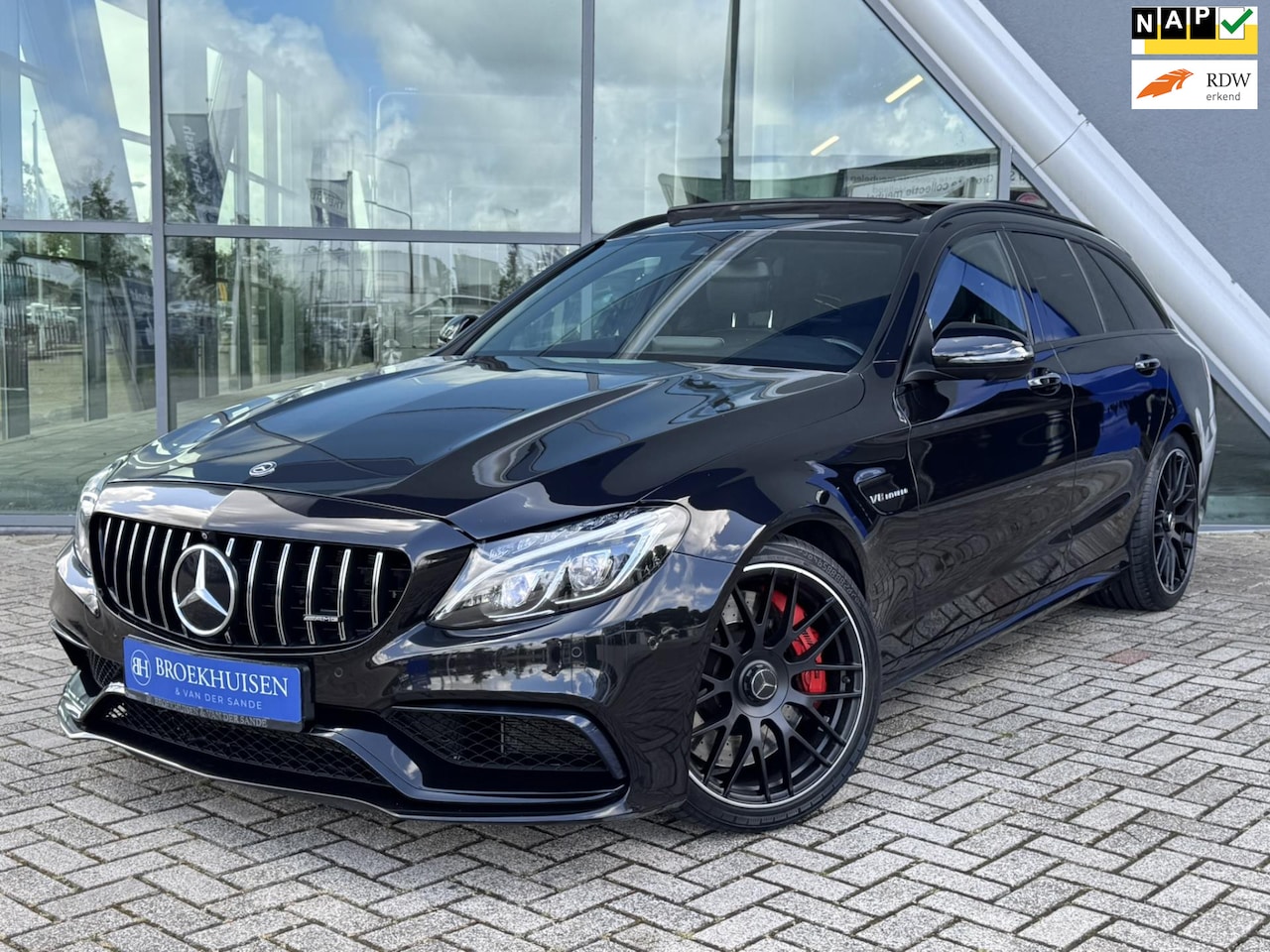 Mercedes-Benz C-klasse Estate - AMG V8 Biturbo 63 S 510pk Panoramadak / 360 Camera / Burmeister - AutoWereld.nl