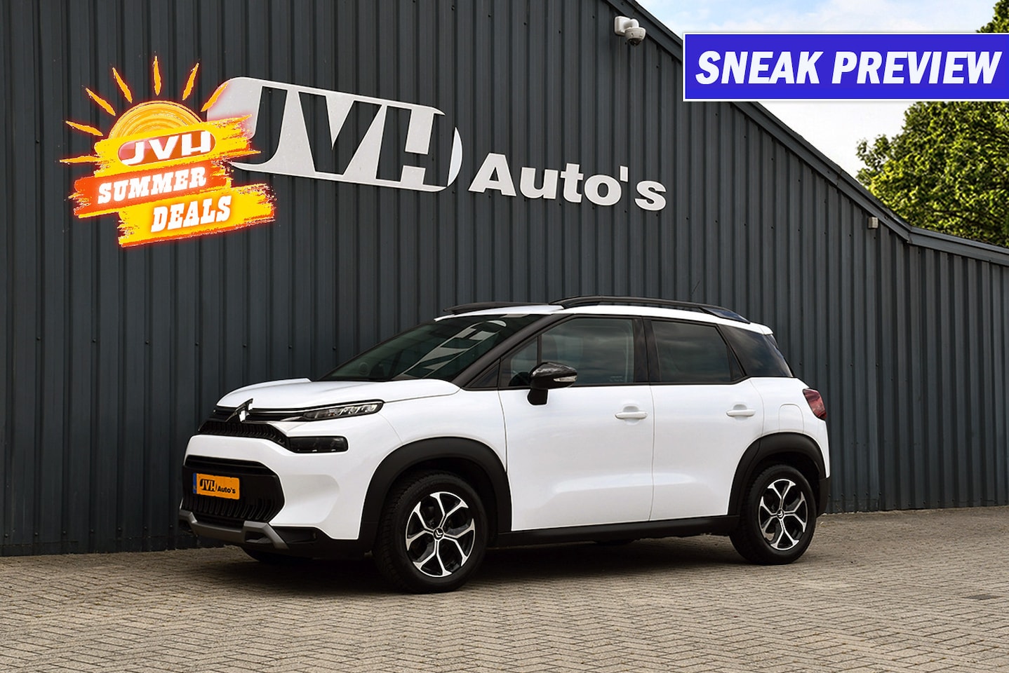 Citroën C3 Aircross - 1.2 AUT PureTech Shine 02-2023 | ECC | Cruise | SV | PrG | Cam - AutoWereld.nl