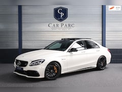 Mercedes-Benz C-klasse - AMG 63 S 510+PK KERAMISCH/KUIPSTOELEN/SFEER/PANO/LEER+S.VERWARMING/19" LMV/360 CAM/ACC/ECC
