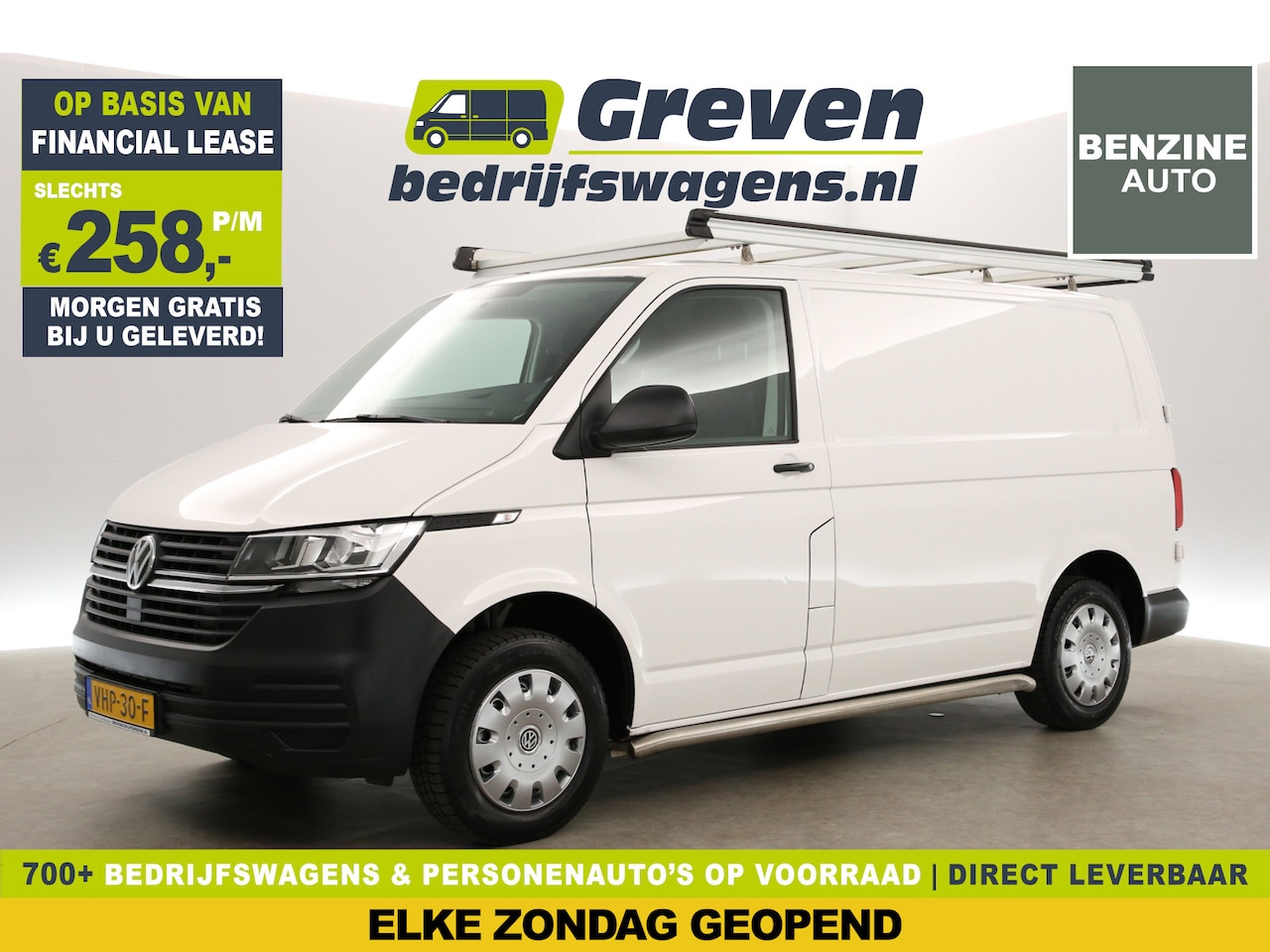 Volkswagen Transporter - 2.0 TDI L1H1 140PK Airco Trekhaak 3 Persoons Imperiaal Elektrpakket - AutoWereld.nl