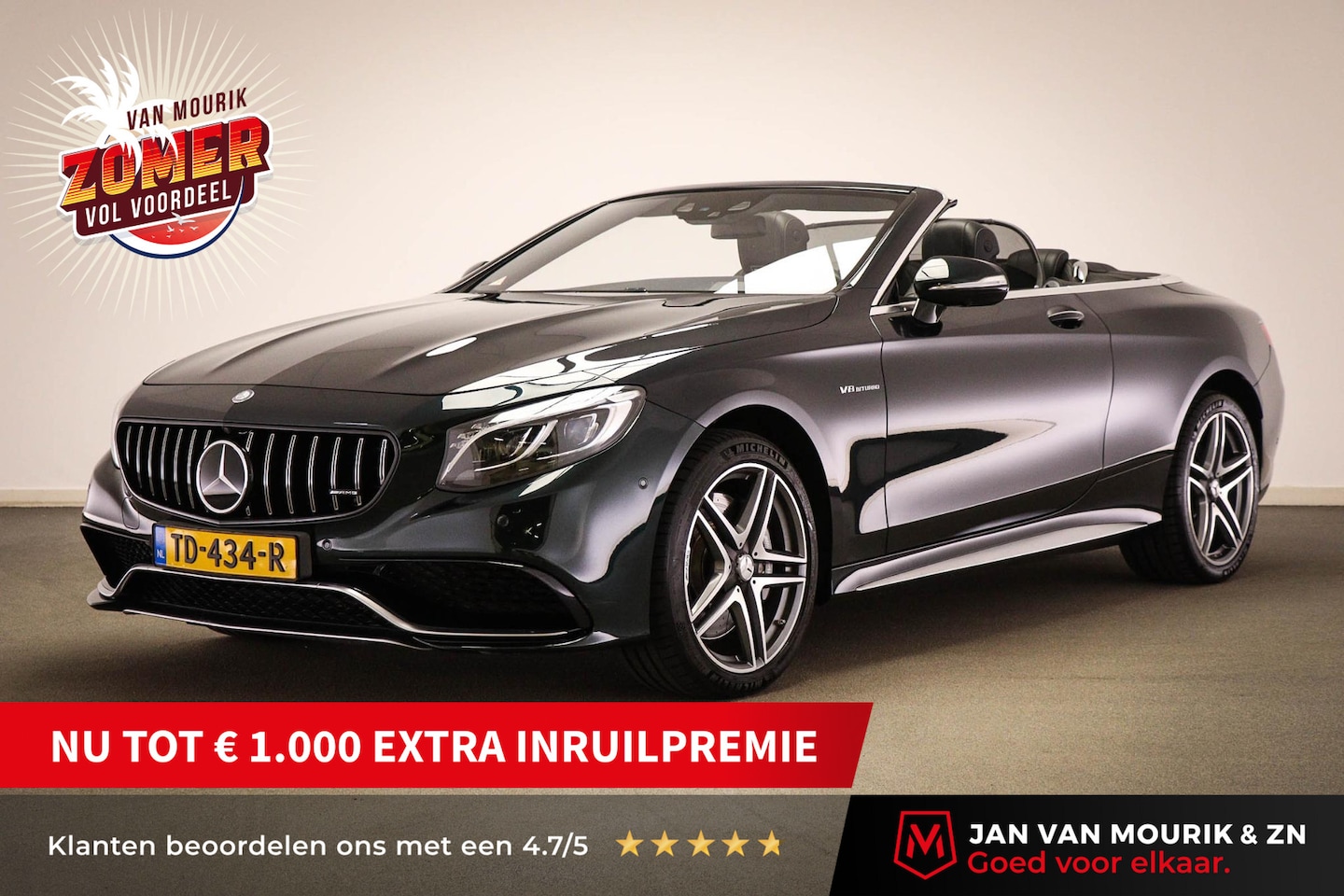 Mercedes-Benz S-klasse Cabrio - AMG 63 4Matic | RIJASSISTENTIE PACK | HEAD UP | STOELKOELING | 360 CAMERA | 20" - AutoWereld.nl