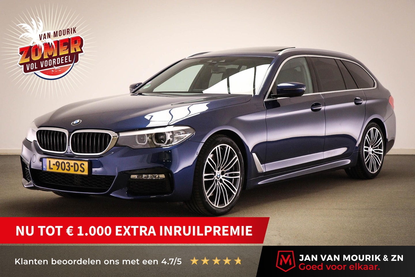 BMW 5-serie Touring - 530i M-Sport High Executive | PANORAMADAK | CAMERA | TREKHAAK AFNEEMBAAR - AutoWereld.nl