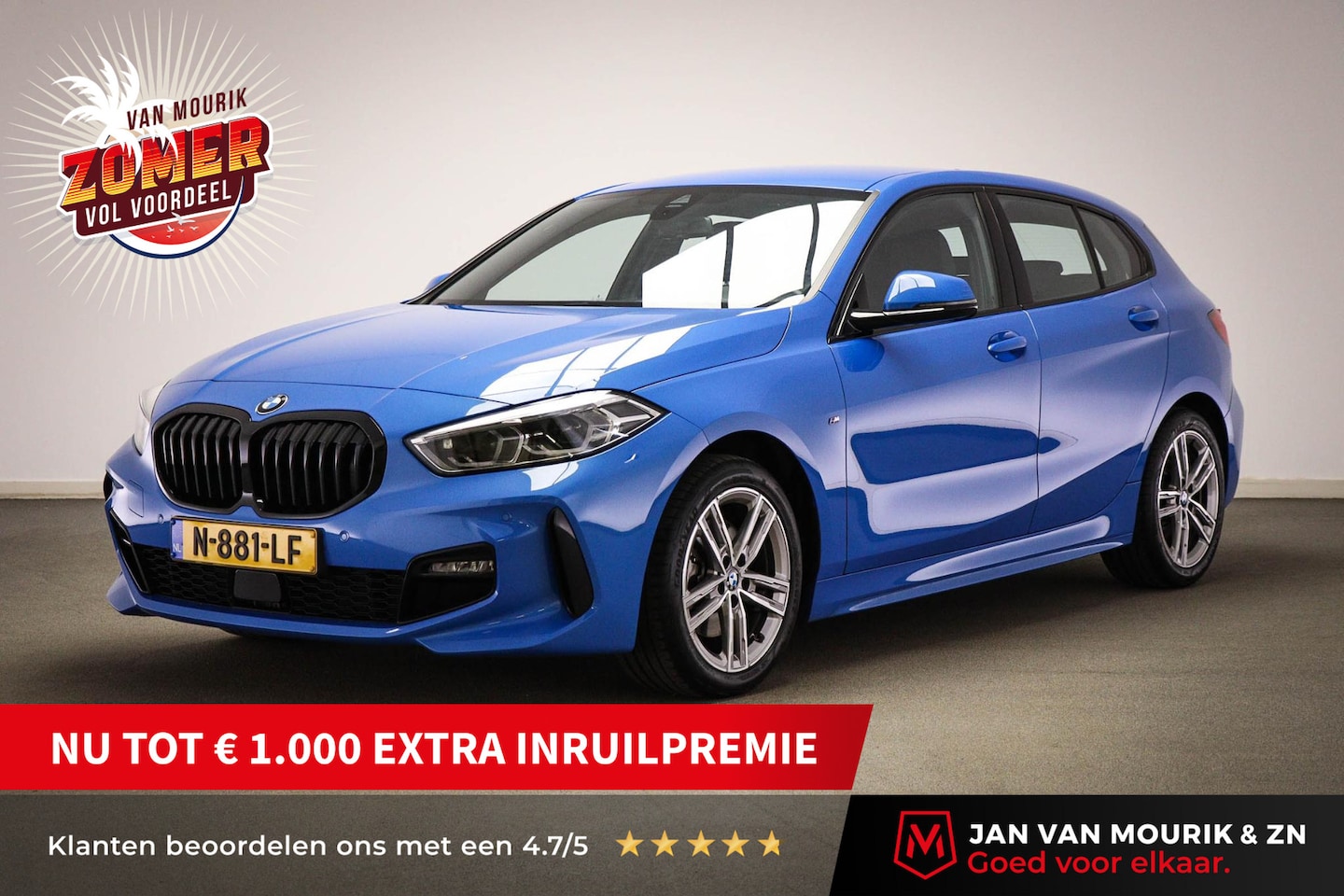 BMW 1-serie - 118i M-Sport Business Edition |  COMFORT- PACK | DAB | APPLE | GROOTLICHT ASSISTENT - AutoWereld.nl