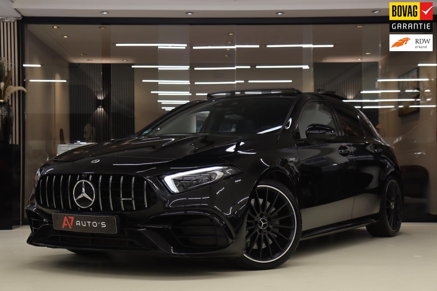 Mercedes-Benz A-klasse - AMG 45 4MATIC+ PANO/HUD/BUR/CAM/AMGSTUUR/VOL - AutoWereld.nl