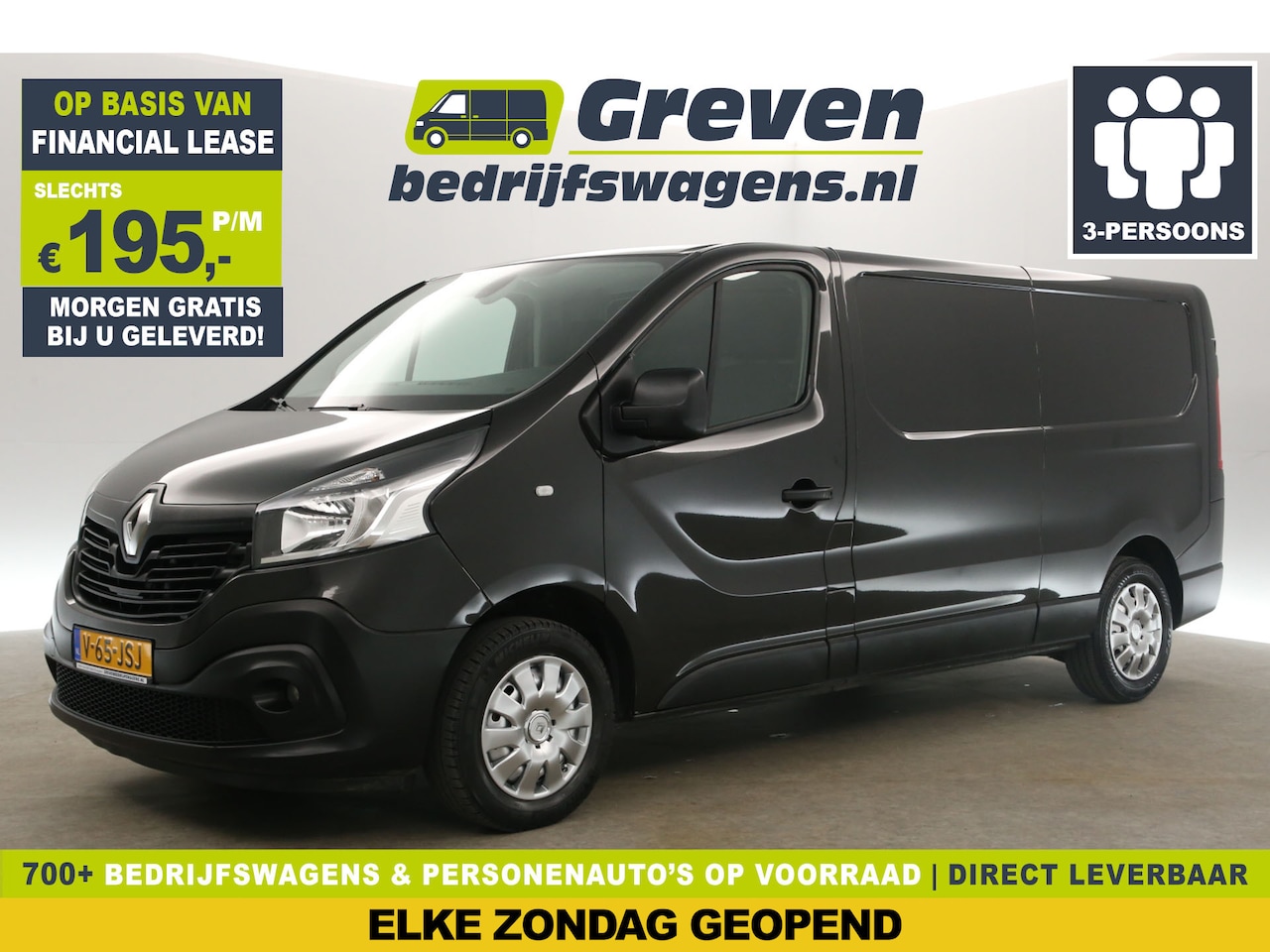 Renault Trafic - 1.6 dCi T29 L2H1 Airco Camera Cruise 3 Persoons PDC Stoelverw. Elektrpakket Trekhaak - AutoWereld.nl