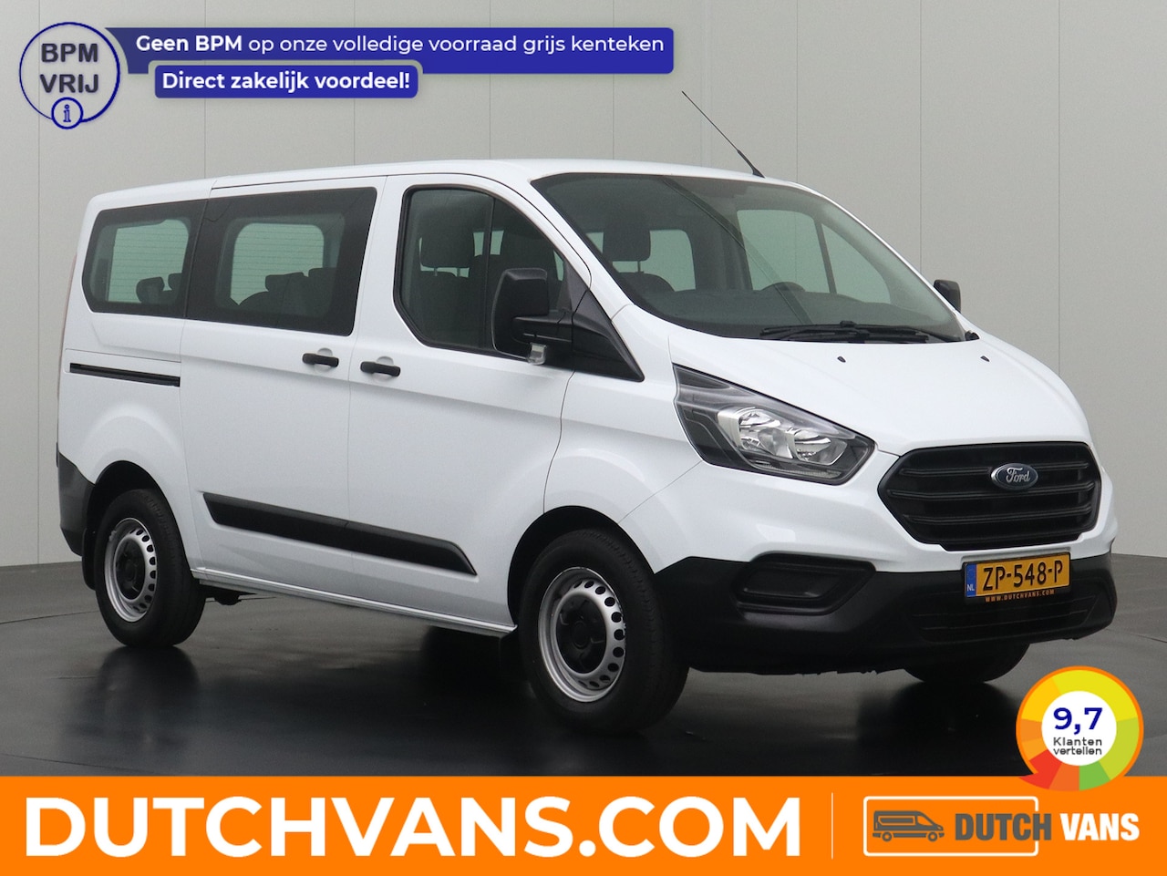 Ford Transit Custom - 2.0TDCI Kombi 9-Persoons | Personenbus | Kombi | Airco | 3-3-3 Stoelopstelling - AutoWereld.nl
