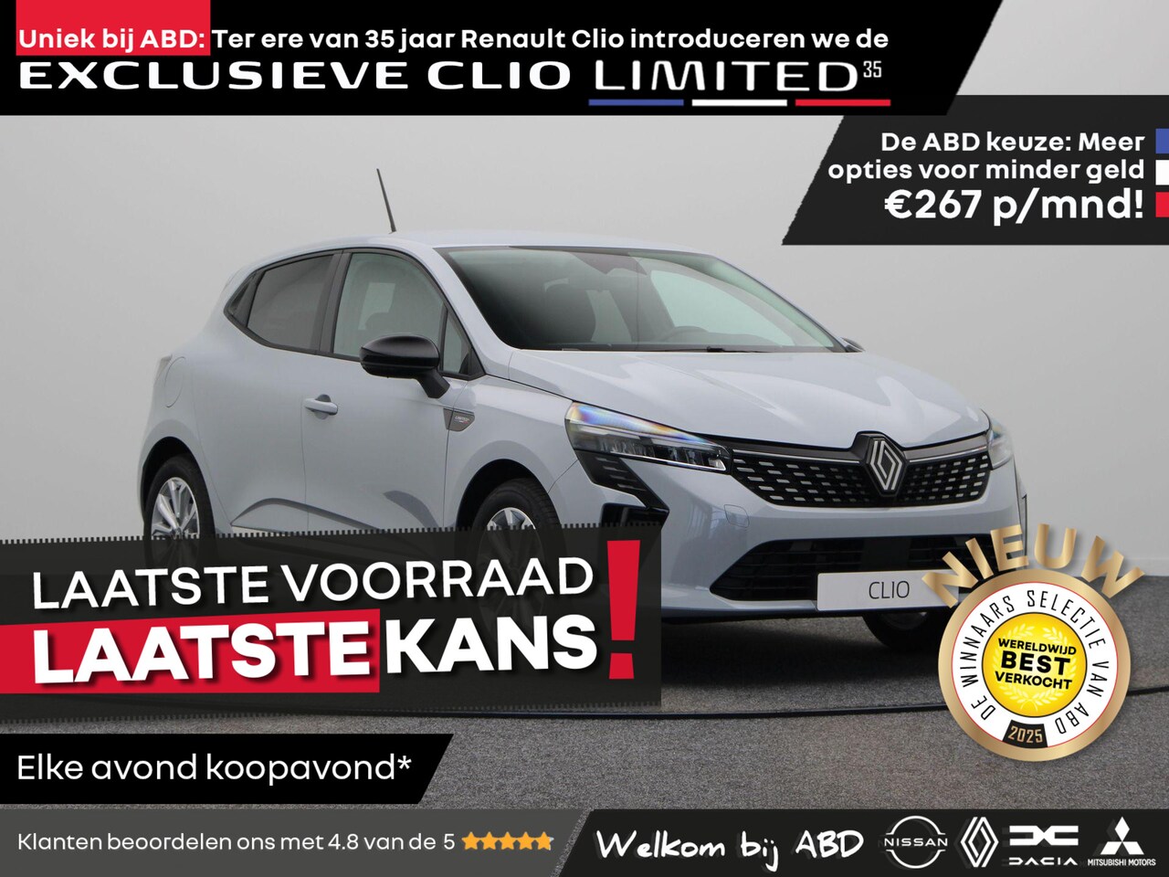 Renault Clio - Limited 35 TCe 90pk | Uniek bij ABD | 35-jarige jubileumeditie | Limited 35 design element - AutoWereld.nl