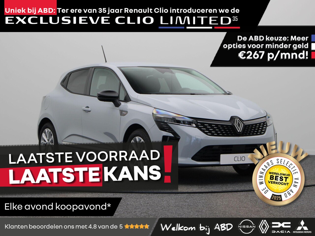 Renault Clio - Limited 35 TCe 90pk | Uniek bij ABD | 35-jarige jubileumeditie | Limited 35 design element - AutoWereld.nl