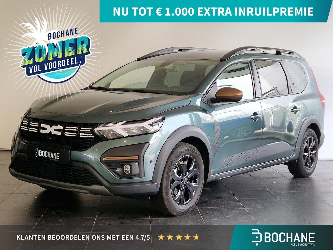 Dacia Jogger - 1.6 Hybrid 140 Extreme 7p. NAVIGATIE | PARKEERSENSOREN VOOR-EN ACHTER | 7-ZITS - AutoWereld.nl