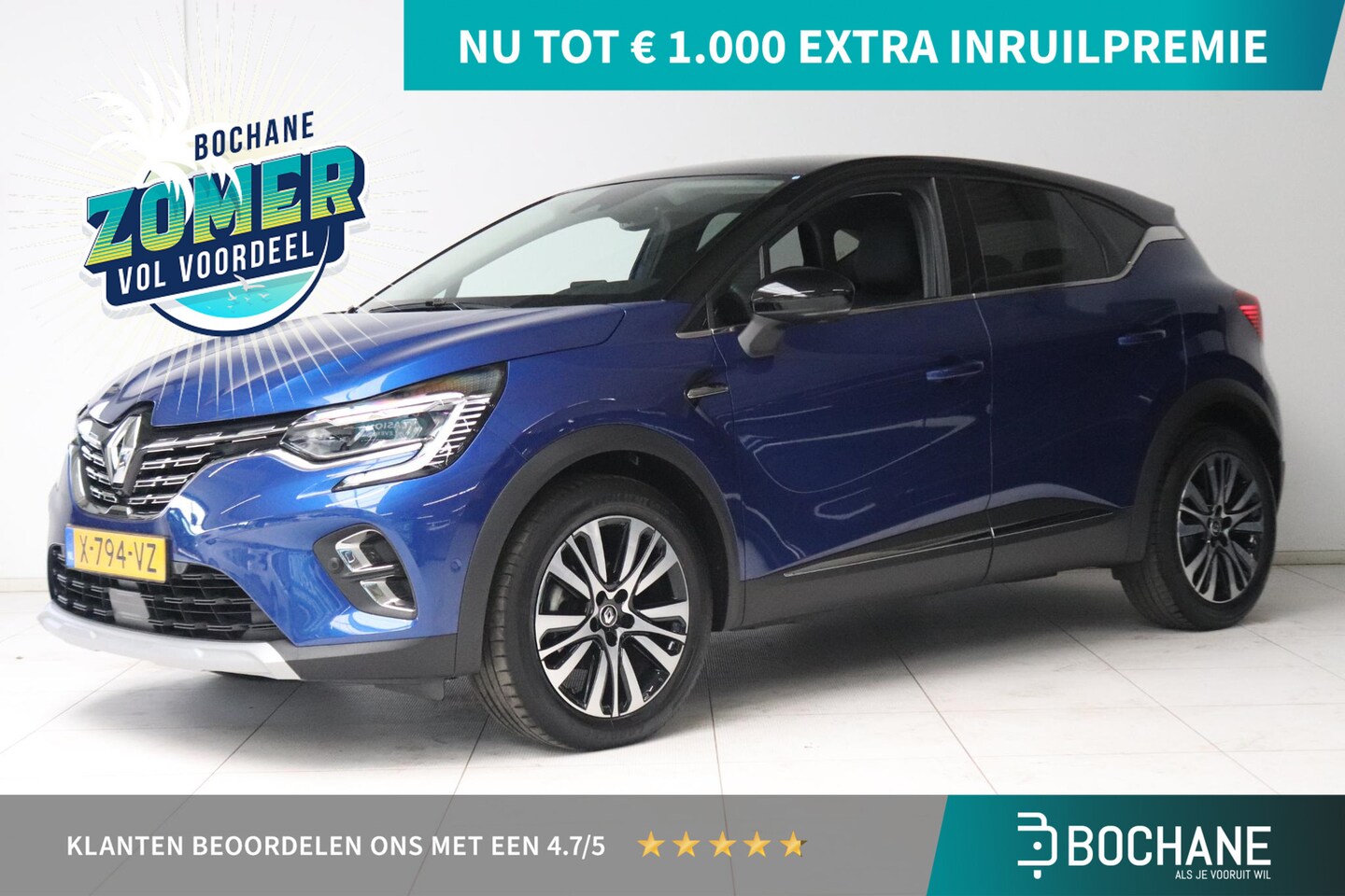 Renault Captur - 1.3 mild hybrid 160 iconic Clima/Navi/Leder - AutoWereld.nl