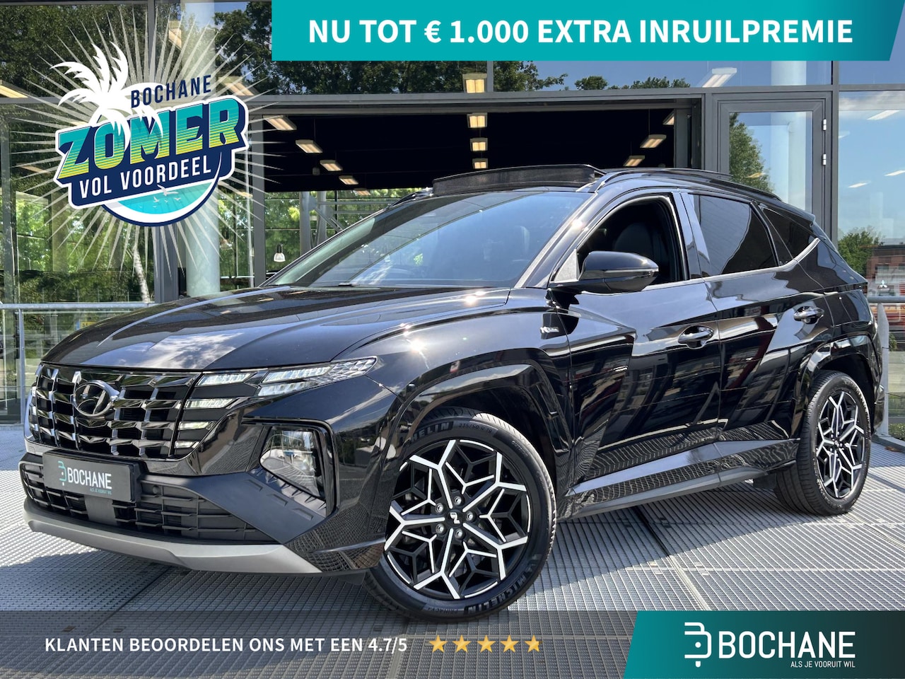 Hyundai Tucson - 1.6 T-GDI PHEV N Line Sky 4WD | Panoramadak | Navigatie | Elektrische achterklep - AutoWereld.nl