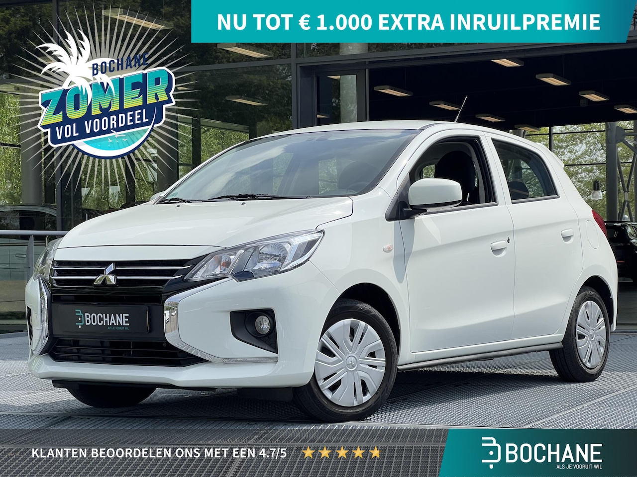 Mitsubishi Space Star - 1.2 Connect+ | Airco | Navigatie via Carplay/Android | Fabrieksgarantie tot en met 27-03-2 - AutoWereld.nl