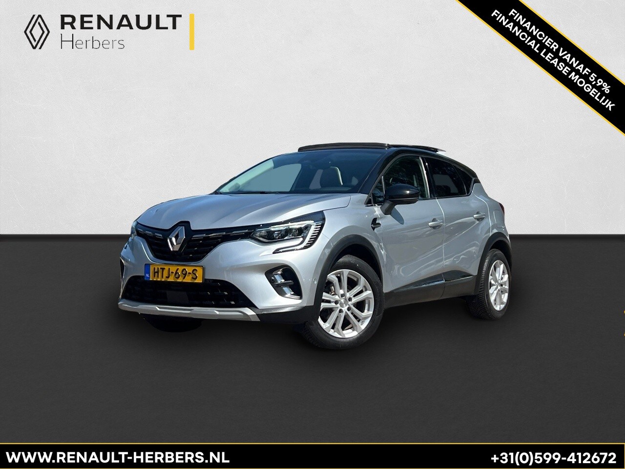 Renault Captur - 1.6 E-Tech Plug-in Hybrid 160 Intens PANO / 360  CAMERA / NAVI / ECC - AutoWereld.nl