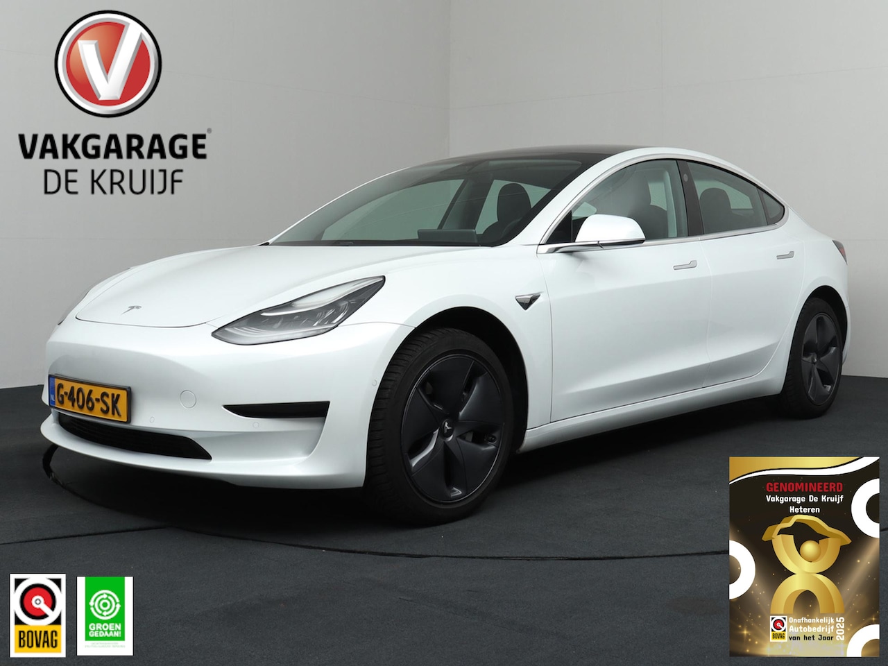 Tesla Model 3 - Standard RWD Plus 60 kWh | Panoramadak | Cruise Control | Navigatie! - AutoWereld.nl