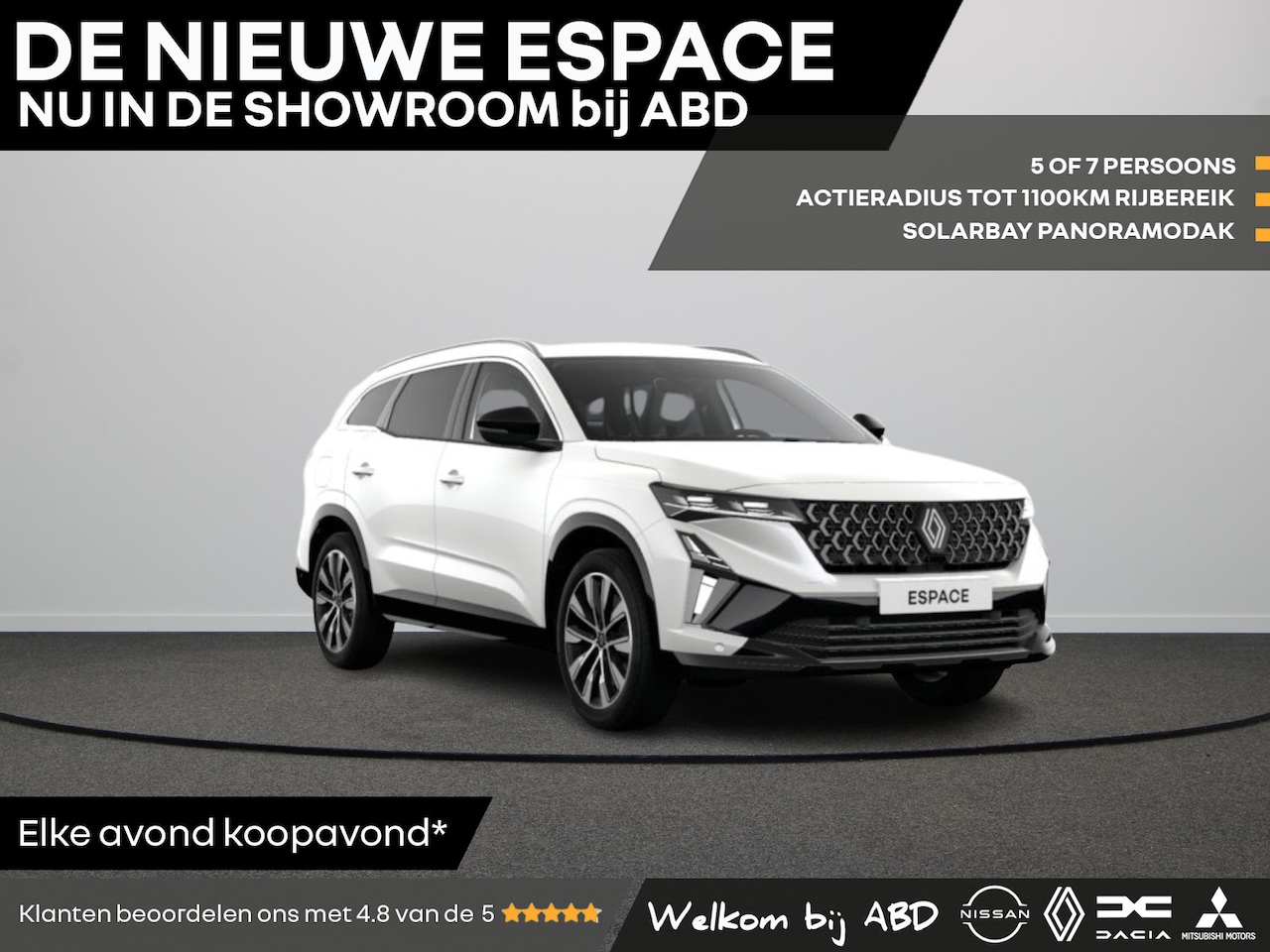 Renault Espace - Techno Hybrid 200 | Achteruitrijcamera | Blind spot warning met lane departure prevention - AutoWereld.nl