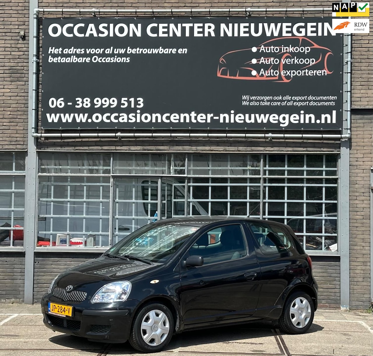 Toyota Yaris - 1.0 VVT-i 2003 Zwart Elektr Pakket/NAP/NWE APK! - AutoWereld.nl