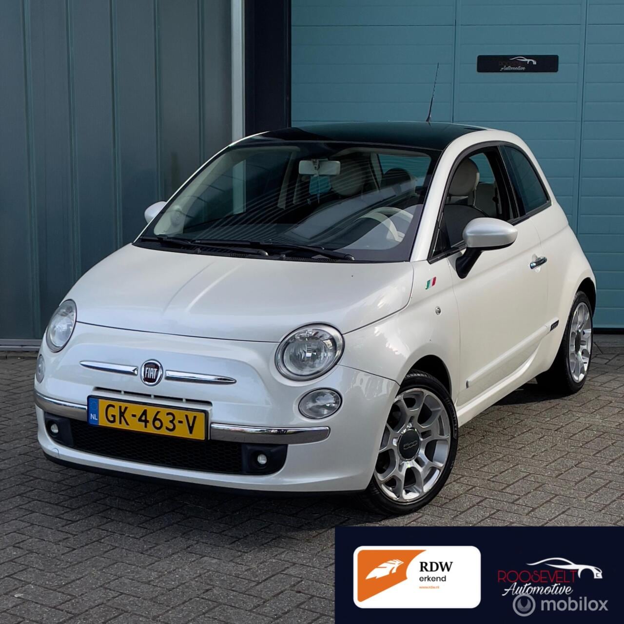 Fiat 500 - 1.2 Naked Parelmoer / Pano / PDC / Carplay /BOMVOL - AutoWereld.nl