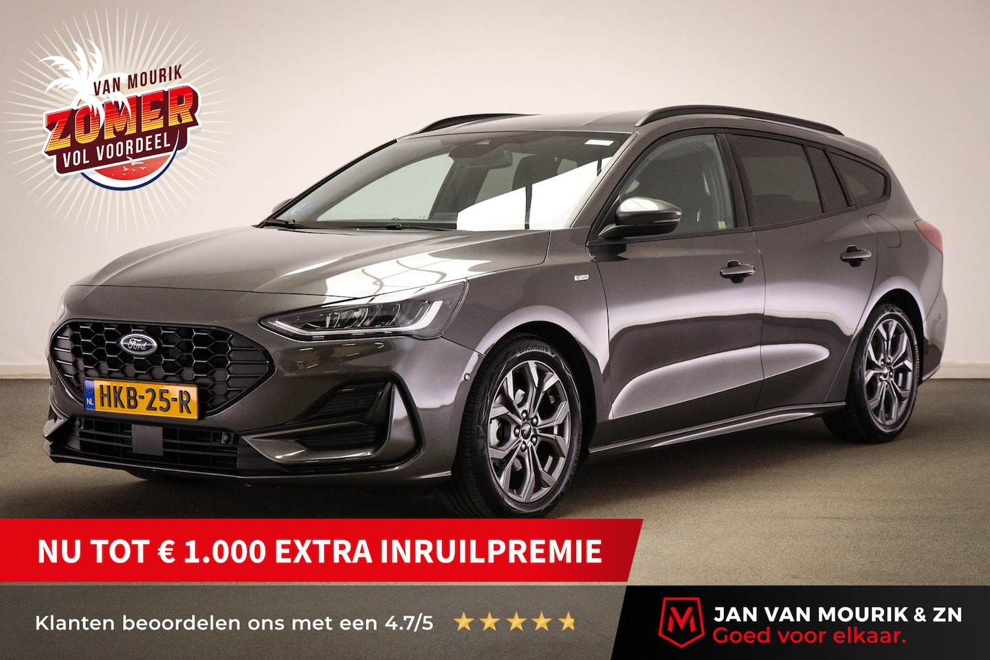 Ford Focus Wagon - 1.0 EcoBoost Hybrid ST Line | WINTER / DRIVER ASSISTANCE- PACK | DAB | APPLE | CAMERA - AutoWereld.nl