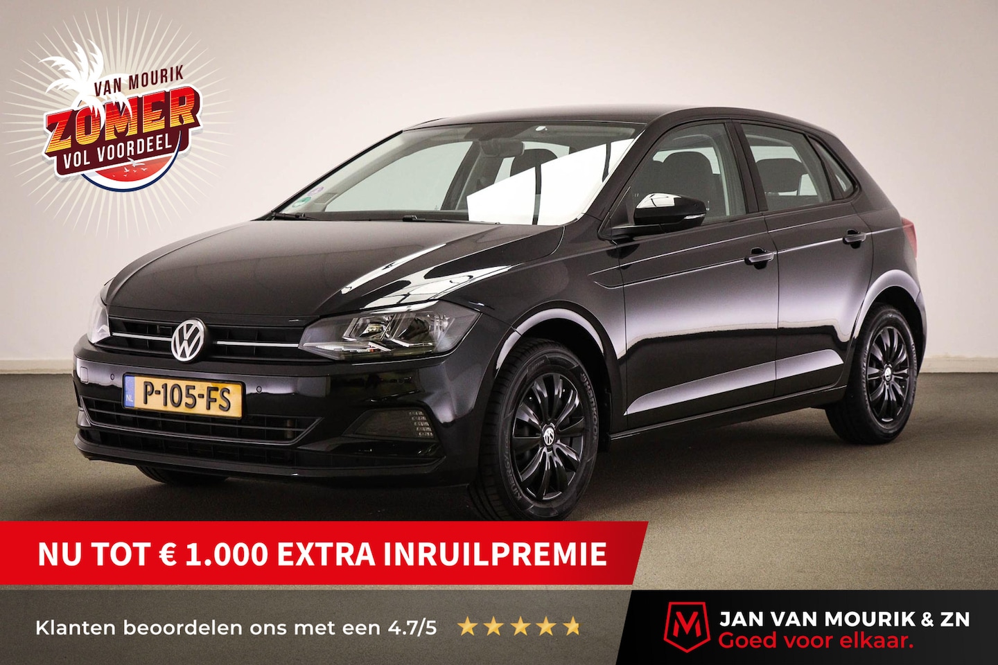 Volkswagen Polo - 1.0 TSI Comfortline Business | LICHT & ZICHT PACK | AIRCO | DAB | TREKHAAK AFNEEMBAAR - AutoWereld.nl